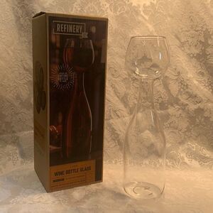 Wine Bottle Glass Refinery 25 Fluid Ounces Stylish Elegant Unique Playful Glass